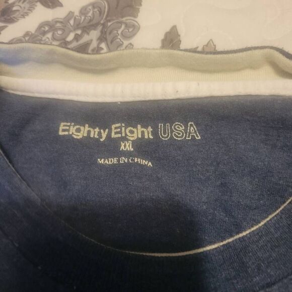 Eighty Eight USA Cotton Men's T-shirt Size 2XL - Picture 4 of 5